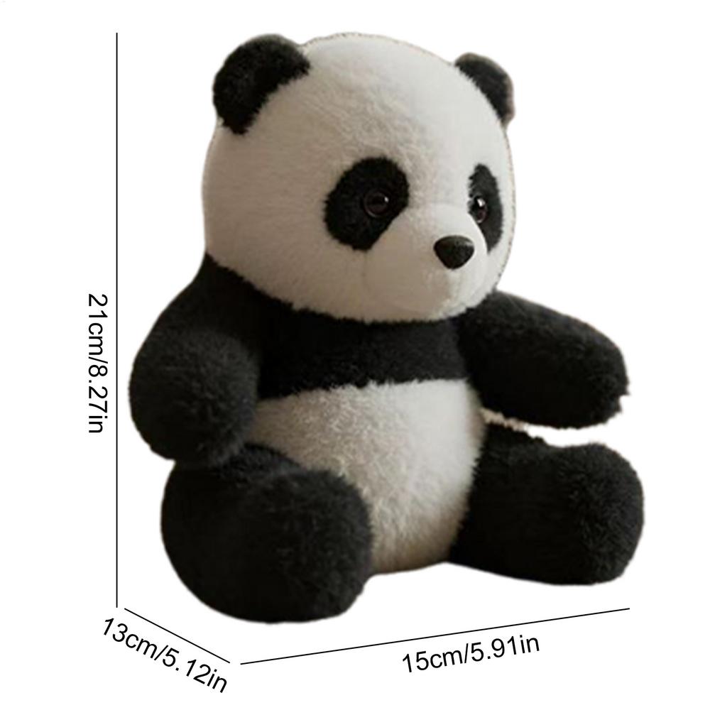 Panda Bear Stuffed Animal Panda Doll Soft Realistic Doll for Emotional Comfort Stress Hug Support Student Psychology Classroom