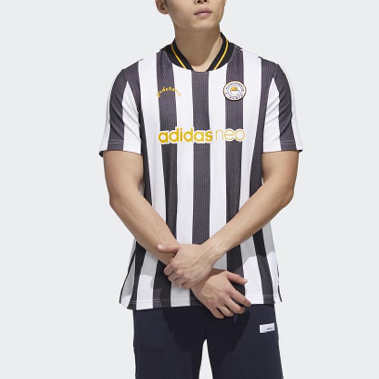 Adidas Мужская футболка Neo Sports с коротким рукавом, черно-белая, GL7215