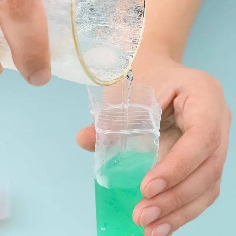 Летние одноразовые пакеты для мороженого на палочке, самодельные пакеты для мороженого, большие герметичные пакеты для заморозки, пакеты для сока, йогурта, смузи с воронкой и инструментами