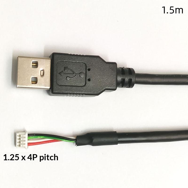 1 шт. USB 2.0 на MX1.25 Кабель с разъемом 30 см/50 см/1 м/1,5 м 4/5-контактный разъем для USB-камер Высококачественный и прочный USB A кабель