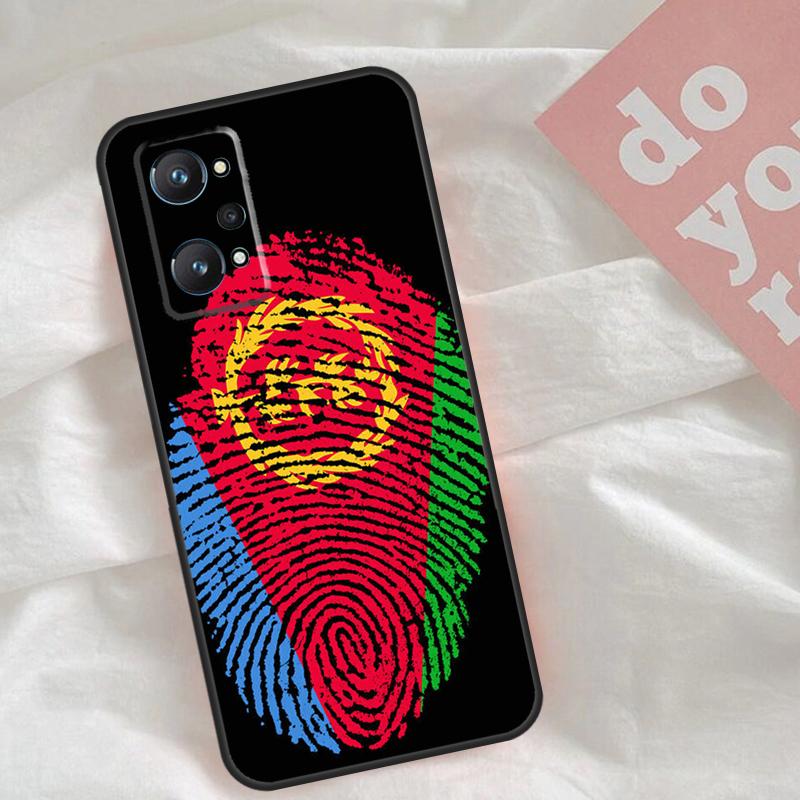 Чехол Флаг Эритреи для Realme GT7 Pro GT6 C75 C65 C67 C61 C53 C55 C51 C35 C63 C71 15 11 12 13 14 Pro Plus