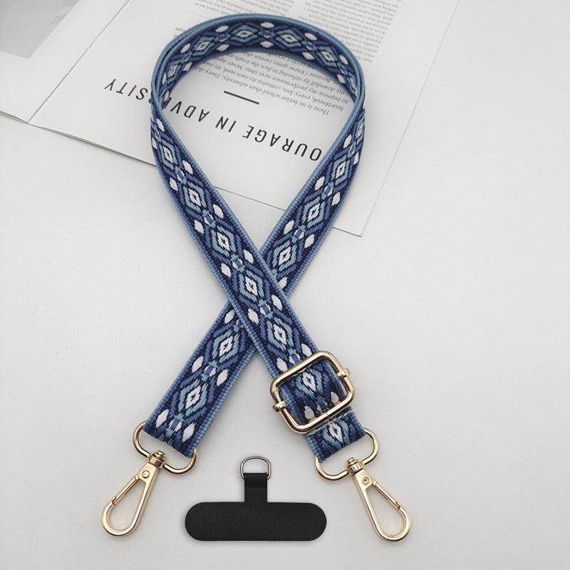 Mobile Phone Lanyards Can Be Wholesale New Ethnic Style Adjustable Neck Lanyards Mobile Phone Bags Straps Fixed Clips Anti-loss