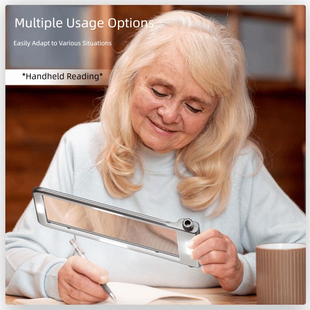 40 LED Reading Magnifying Glass USB-C Power Handheld Magnification Glass Elder