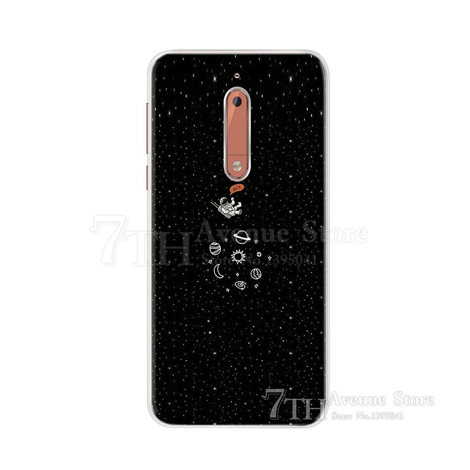 Чехол для Nokia 5 5.2" Мультяшный Мягкий Силиконовый TPU Чехол для Телефона Для Nokia 5 Nokia5 Глобальный Двойной TA-1024 TA-1053 TA-1044 Задняя Крышка