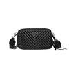 Trendy Solid Color Camera Bag with Diamond Lattice, Wide Strap & Letter Design - Women's Crossbody & Single Shoulder