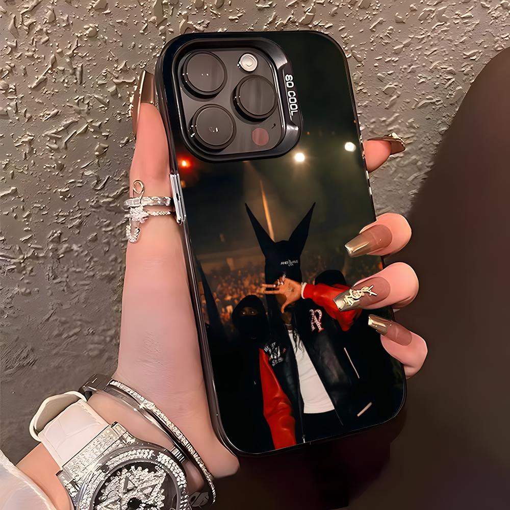 Rap P-Playboi C-Carti Phone Case For IPhone17 Air 16 15 14 Plus 13 12 11 Pro XS Max Silver Black Bumper Case