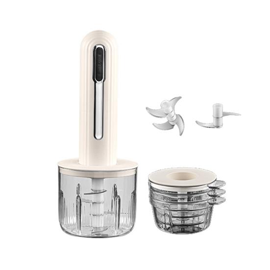 Электрический кухонный комбайн, перезаряжаемая мясорубка с 2 лезвиями