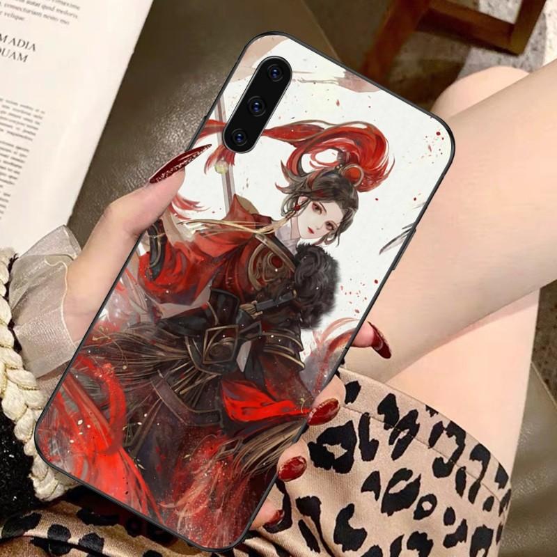 Ancient Beauty Phone Case For Samsung A91 A81 A73 A72 A71 A30S A20 A12 A13 A52 A53 4G 5G Soft Black Phone Cover