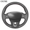 Черная Накладка на Руль Автомобиля из Искусственной Кожи для Renault Laguna 2008-2015 Renault Samsung SM5 2009-2018 Latitude 2010-2015