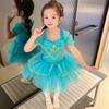 Нарядное праздничное платье принцессы для балета и танцев для детей, танцевальная пышная фатиновая юбка-пачка, костюм для Хэллоуина, сценический костюм