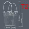 Transparent Flower Gift Packing Box Plastic Clear Tote Bag Large Capacity Hand Gift Bag