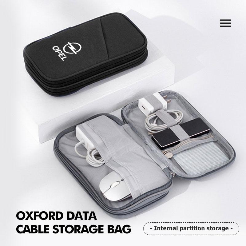 AAAYS1 For Opel Car Portable Storage Bag Carry Lighter Data Cable Key Bank Card Insignia Corsa Zafira Mokka Grandland Antara Ampera