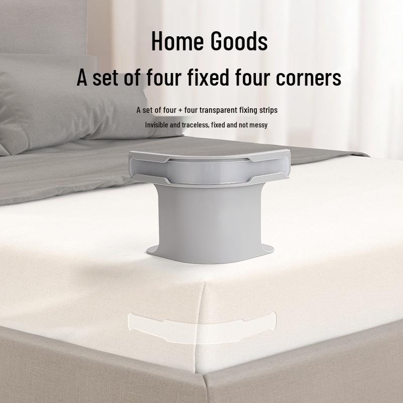 Невидимые бесшовные фиксаторы для кровати и одеяла: Противоскользящие зажимы для надежного крепления постельного белья