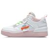 Li Ning CF New Series Classic Casual Non-Slip Lightweight Mid Top Skate Shoes Women Sneakers White Pink AGCR112-1
