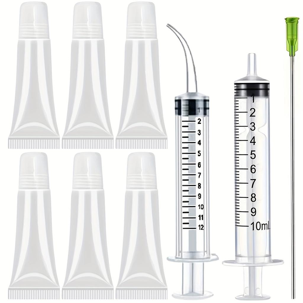 7PCS 15ML Lip Gloss Tube Cute Makeup Tube Empty for Women Female Cosmetics, Cleaning Supplies, Lubricants DIY Extractor