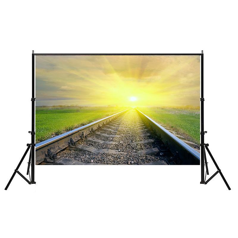 Railway Landscape Backdrop for Studio,Live Streaming,Parties Decor,Bedroom,Office,Background Tapestry