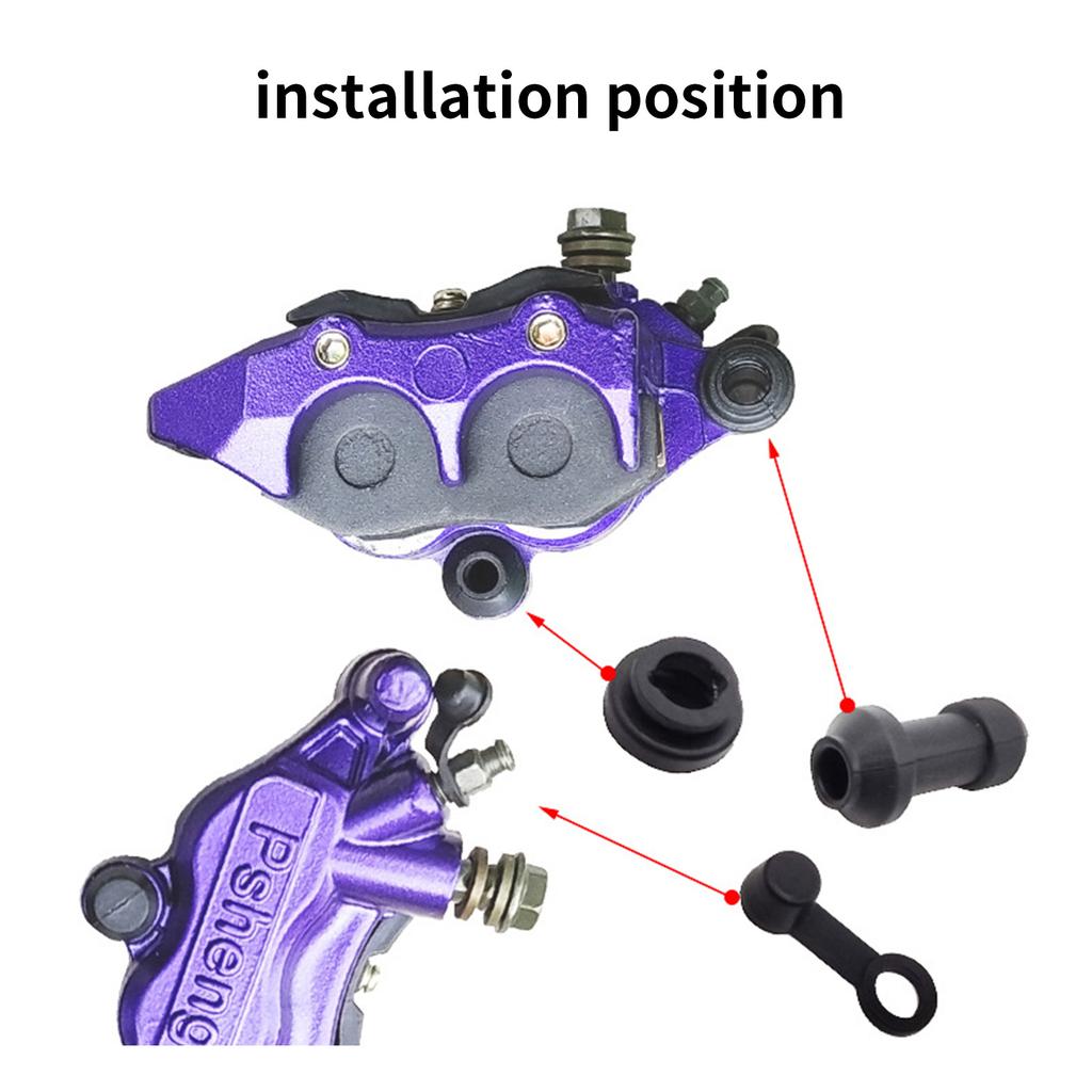 3шт мотоциклы скутер тормоза верхний нижний насос суппорт амортизаторы втулка резиновые водонепроницаемые