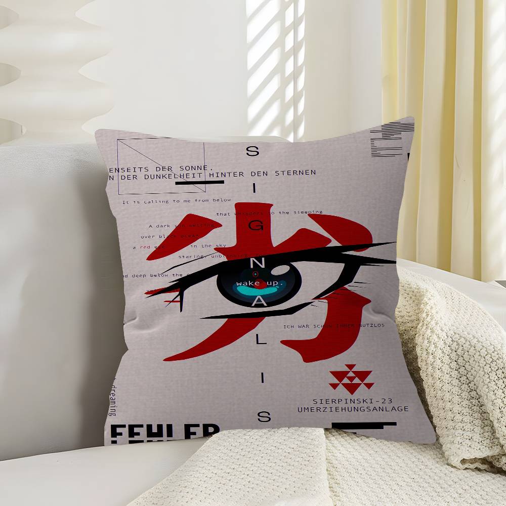 Signalis Horror Indie Game Pillow Cover For Bedroom Room And Living Room Sofa Decorative Cushion Cover