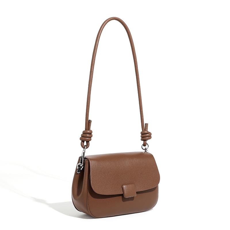 Spring Style Niche Light Luxury One Shoulder Crossbody Bag Temperament Douyin Retro Soft Leather