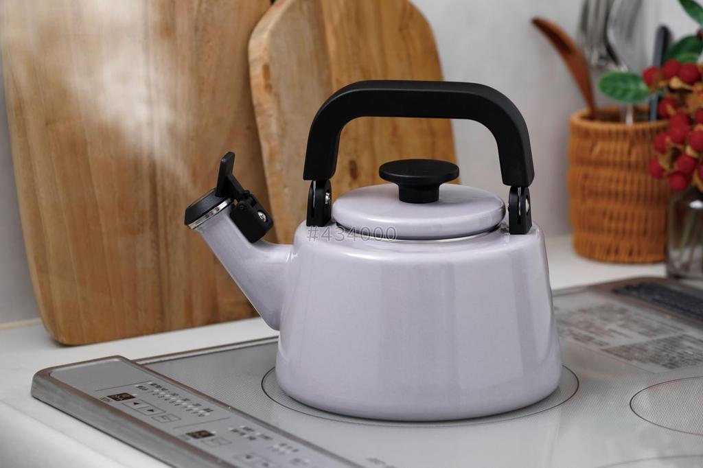 Fuji Enamel Cotton Plus Whistle Kettle Purple 2.1L CTP-2.1WK.PU