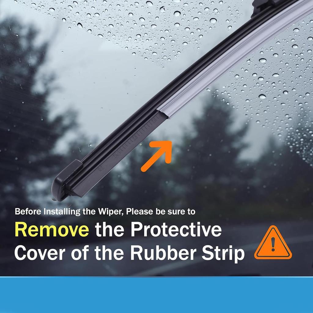 Щетки стеклоочистителя для Honda Civic 2022-2024 годов выпуска, Honda CRV 2023 2024 годов выпуска и Acura Integra, Передние щетки стеклоочистителя качества OEM для моей машины, Легко установить