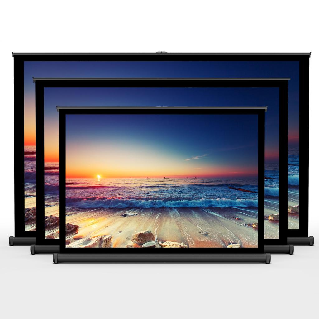 40-inch Portable HD Projector Screen 4:3 Foldable Projection Screen Durable Wall Mounted for