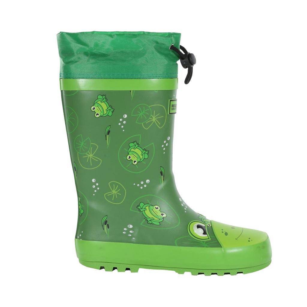 Regatta Childrens/Kids Mudplay Jnr Frog Square Wellington Boots
