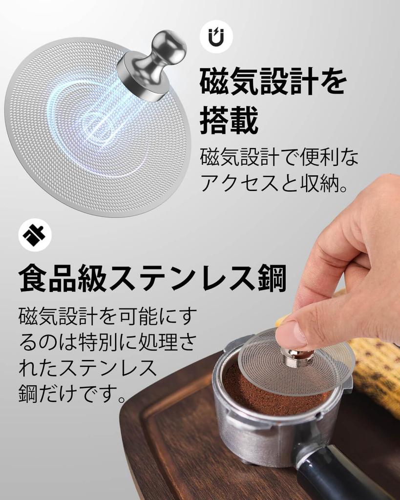 Set of 3 51mm Espresso Pack Screens - 0.2mm Ultra-Thin Pack Screens, Magnetic Stainless Steel Reusable Coffee Filters for Espresso Machines with 51mm