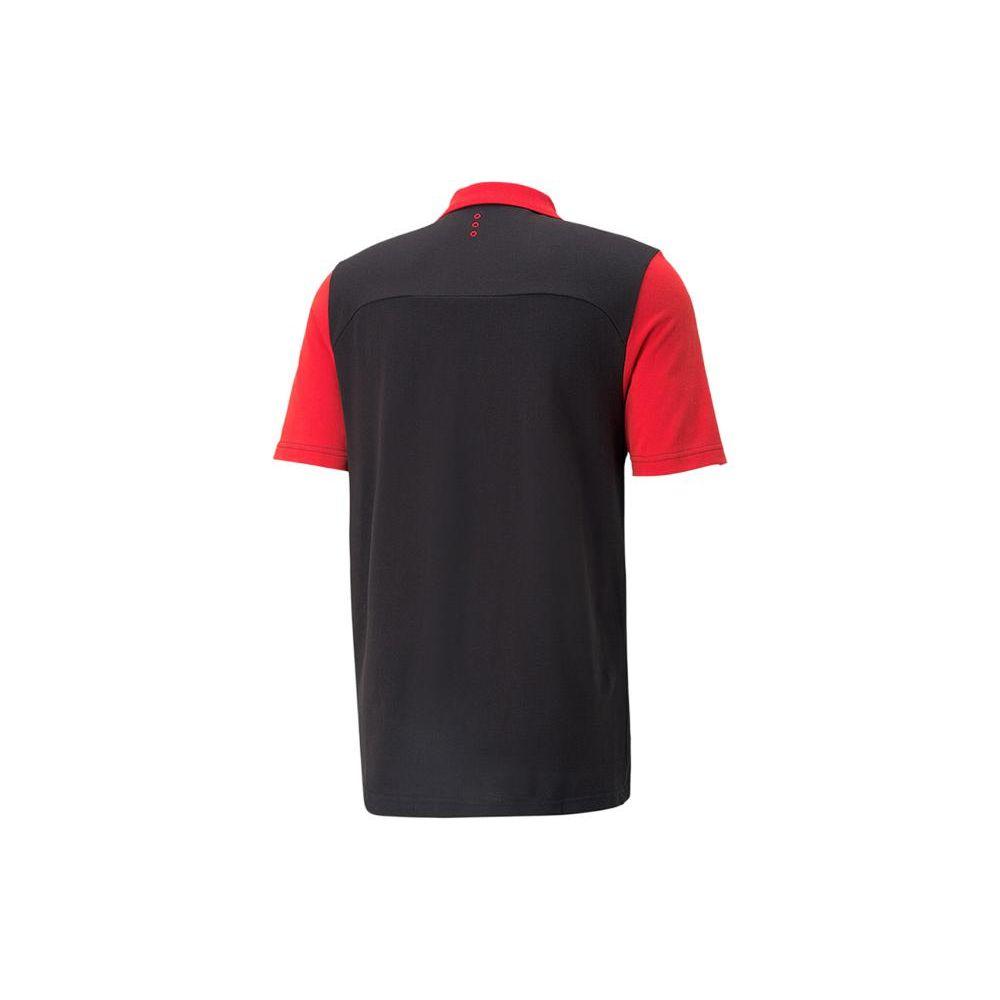 Puma Мужская повседневная спортивная рубашка-поло Ferrari, цвет черный, красный 538169-01