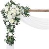 Eucalyptus Fake Floral Wedding Decorations Ceremony Flower Wreath Arch Flowers Kit  Wedding Party