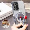 Чехол-подставка с магнитным креплением Magsafe с бриллиантовым блеском для Honor X7C X7B X9A X9B X9C X8B X8A Magic 7 6 5 Lite Pro с гальваническим покрытием
