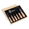 Leather Working Tools Set Log Color Curved Handle DIY Hand Sewn Leather Craft Leather Goods Set
