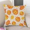 Gold Autumn Fall Pumpkin Harvest Art Thanksgiving Day Decoration Throw Pillow Car Pillow Case Cotton Linen Sofa Cushion Covers