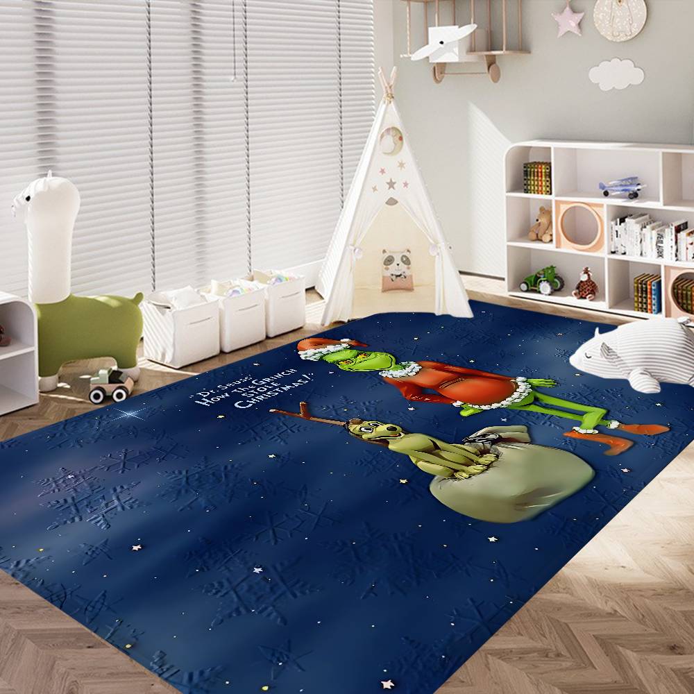 Cartoon THE G-GRINCHS Entrance Door Mat Washable Non-Slip Living Room Sofa Chairs Area Mat Kitchen Welcome Doormat