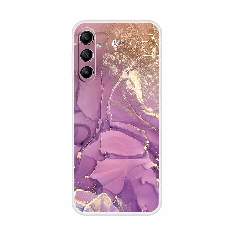 Для Samsung Galaxy A14 A34 A54 5G Мраморный Мягкий Чехол Силиконовый ТПУ Задняя Крышка Телефона Coque для Samsung A 54 34 14 4G Мультяшные Fundas