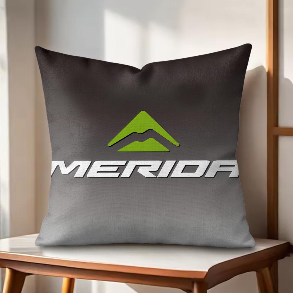 Fashion MMeridaS Bikes Cushion Cover Natural Linen Organic Fabric DoubleSided Printing Couch Pillow Covers Home Decor