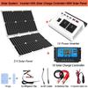 300W Power Inverter DC 12V To AC 110V Modified Sine Wave Inverter with 36W Solar Panel and 30A