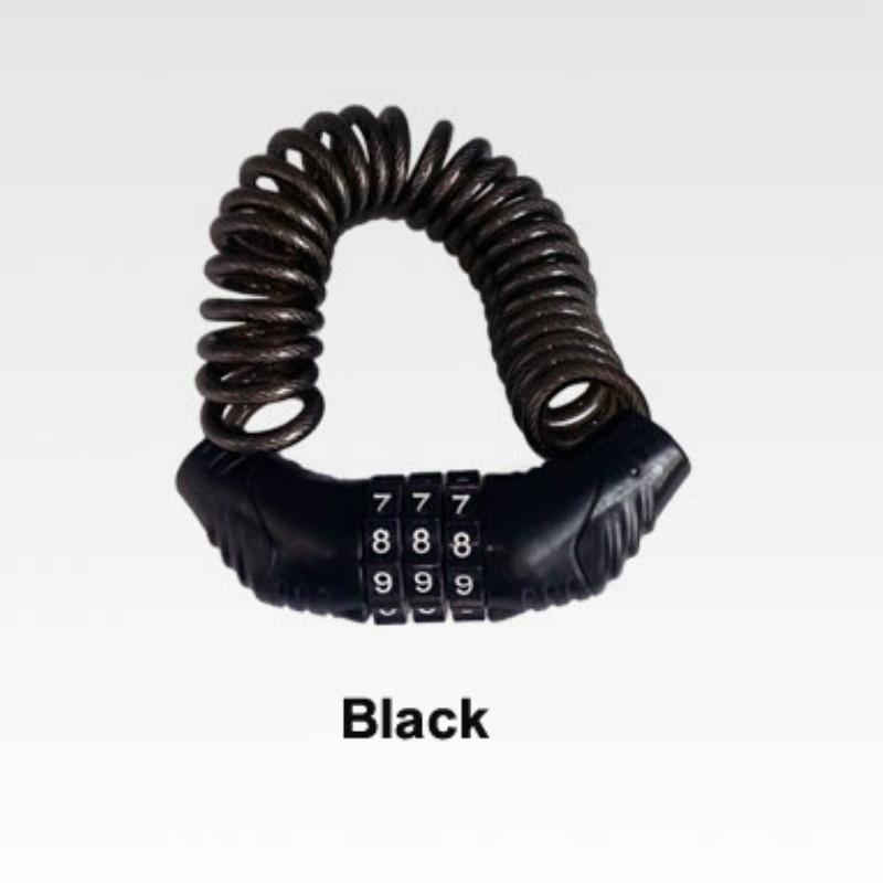 Аксессуары для велосипеда Прочный замок на шлем Цепь 4-значный пароль Комбинация Портативный велосипед Мотоцикл Противоугонный трос Lockstitch