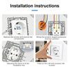 1Pcs Dual USB Fast Charge Panel Wall Switch  for Free Combination Electrical Outlet Module
