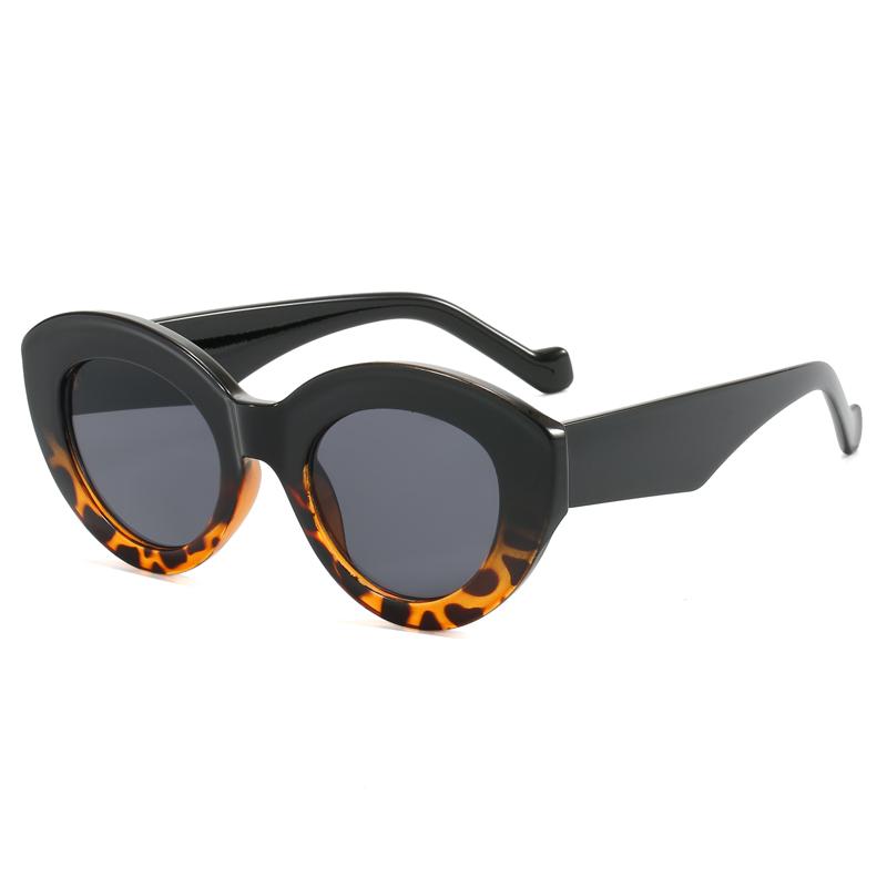 Trend Oval Cat Eye Sunglasses For Women Fashion Luxury Brand Star Decorative Ladies Sunglasses Eyewear Retro Shades Popular