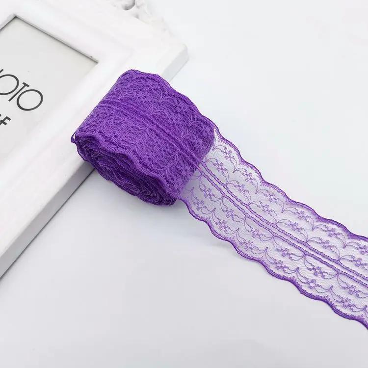 10 метров/рулон 4,5 см Красная Черная Синяя Вышивка Кружевная Лента DIY Одежда Швейная Ткань Свадьба Рождество Хэллоуин Подарок Украшение