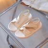 Boys and Girls Casual Open Toe Cute Children Sandals 2024 Summer New Flat Hook & Loop Beige Kids Fashion Soft Simple Japanese