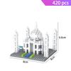 Micro Bricks Mini Architecture Sets Eiffel Tower Big Ben Rome Colosseo Model Building Diamond Blocks Pyramid Pisa Taj Mahal Kits