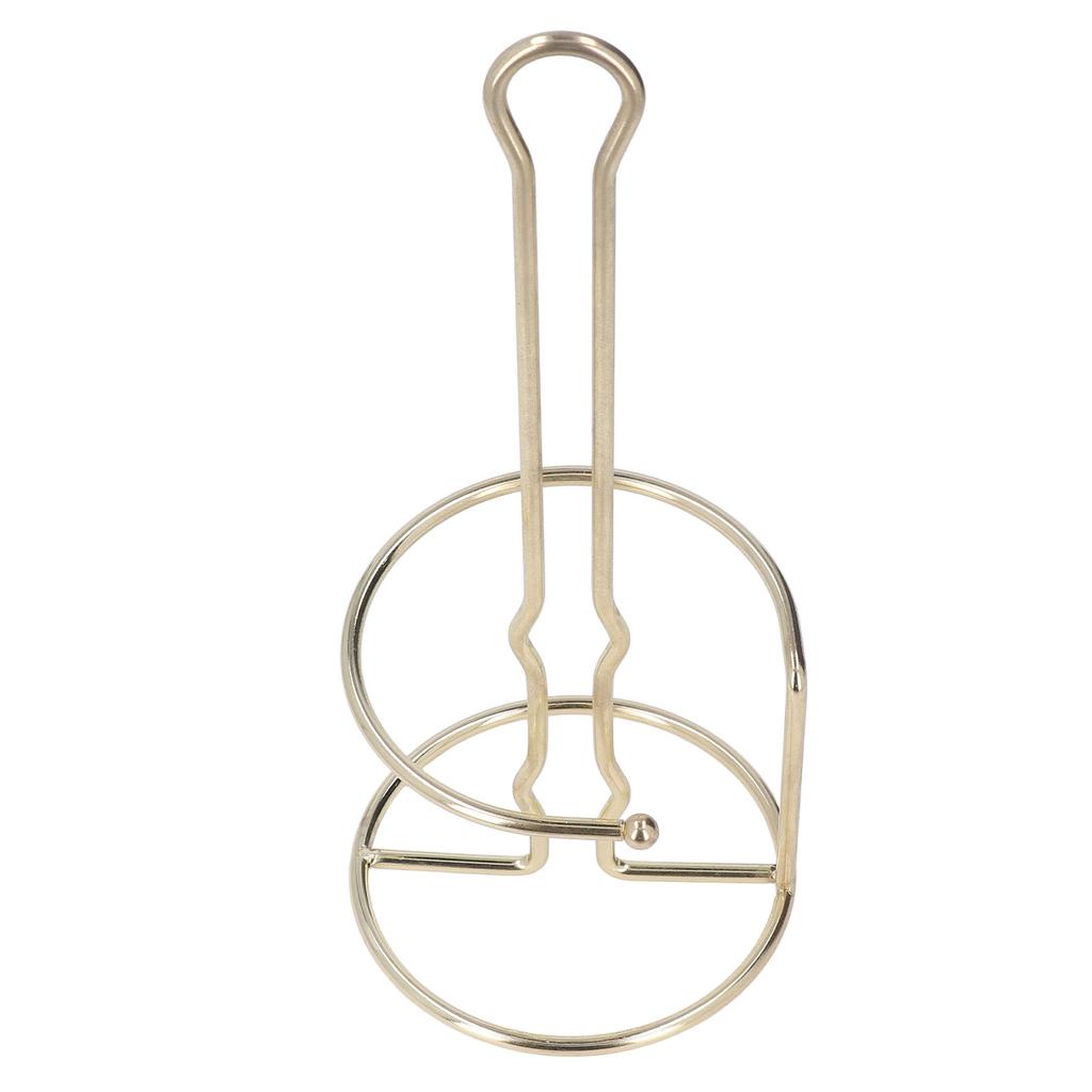 Tissue Reserve Holder Electroplating Bright Vertical Style Gold Iron Easy Cleaning Toilet Paper Stan