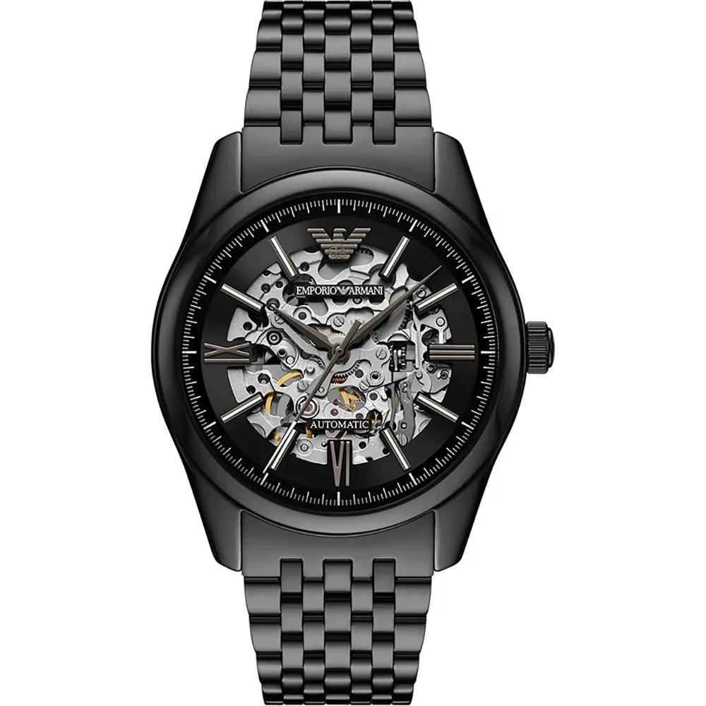 Emporio Armani Мужские автоматические часы Antonio из черной нержавеющей стали AR60093