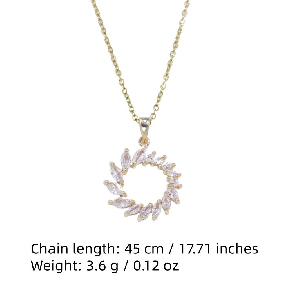 Простые круглые подвески-ожерелья для женщин, модное циркониевое ожерелье, свадебные украшения для вечеринок