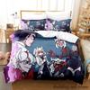 Комплект постельного белья Helltaker Single Twin Full Queen King Size Bed Set Aldult Kid Bedroom Duvetcover Sets Anime Parure de lit Bed