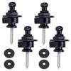 Guitar Strap Lock Metal Detachable Strap Pack of 4 Guitar Prevents Instruments from Slipping or Easy To Can Be Attached and Detached with One