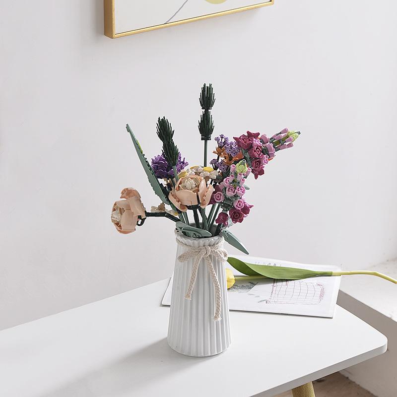 Простая керамическая ваза в европейском стиле Гидропонная ваза в стиле Украшение дома Современное украшение ваза украшение комнаты
