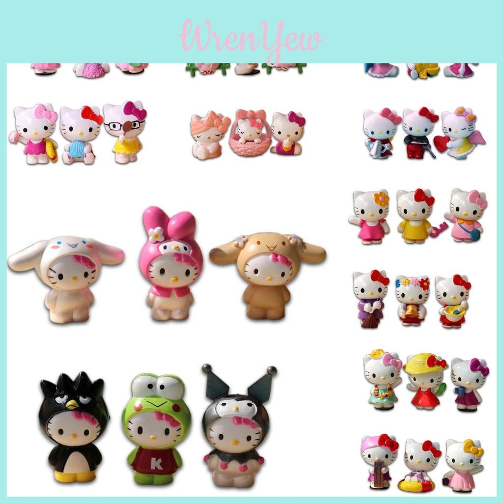 Очаровательный набор из 6 шт. Хелло Китти Куроми Sanrio Милые Куклы Аксессуары Для Коллекционеров
